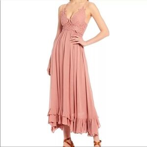 FREE PEOPLE ADELLA MAXI SLIP DRESS MEDIUM